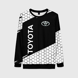 Свитшот женский Toyota Sport соты, цвет: 3D-черный