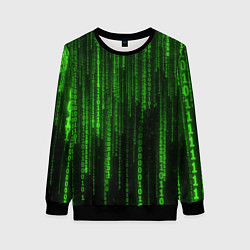 Свитшот женский Бегущий по коду, цвет: 3D-черный