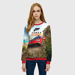 Свитшот женский Forza Horizon 5 AMG, цвет: 3D-красный — фото 2