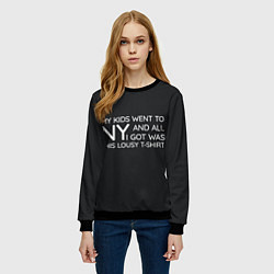 Свитшот женский New York T-Shirt, цвет: 3D-черный — фото 2