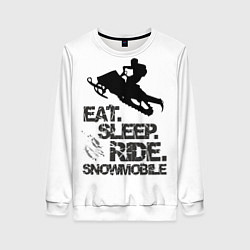 Женский свитшот EAT SLEEP RIDE SNOWMOBILE