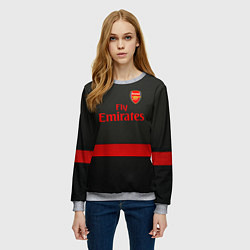 Свитшот женский Arsenal fc, цвет: 3D-меланж — фото 2