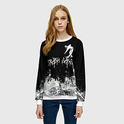 Свитшот женский Ghostemane Mercury Trash Gang Гостмейн Призрак гра, цвет: 3D-белый — фото 2
