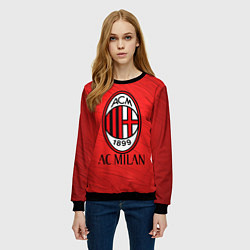 Свитшот женский Ac milan милан, цвет: 3D-черный — фото 2