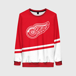 Женский свитшот Detroit Red Wings, Детройт Ред Уингз Диагональные