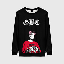 Свитшот женский Lil Peep GBC Лил Пип Надпись, цвет: 3D-черный