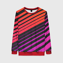 Женский свитшот Линии градиентGradient Polygon Lines