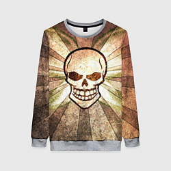 Свитшот женский Vanguard skull Sun, цвет: 3D-меланж