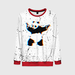 Женский свитшот Banksy Panda with guns Бэнкси