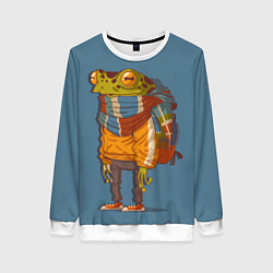 Женский свитшот Лягуха-путешественица