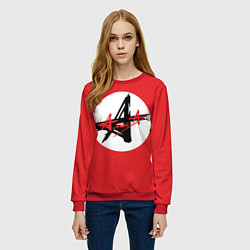 Свитшот женский Алиса Символика, цвет: 3D-красный — фото 2
