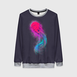 Свитшот женский Медуза Градиент Неон, цвет: 3D-меланж