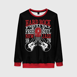 Свитшот женский HARD ROCK FESTIVAL, цвет: 3D-красный