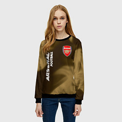 Свитшот женский АРСЕНАЛ Arsenal Football Огонь, цвет: 3D-черный — фото 2