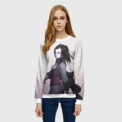 Свитшот женский Рил Мэйер, цвет: 3D-белый — фото 2