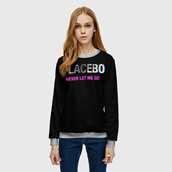 Свитшот женский Placebo Never Let Me Go, цвет: 3D-меланж — фото 2