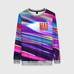 Свитшот женский Neon pattern Mad, цвет: 3D-меланж