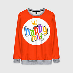 Свитшот женский HAPPY MILF, цвет: 3D-меланж