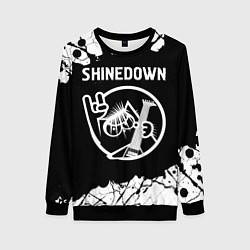 Свитшот женский Shinedown КОТ Краска, цвет: 3D-черный