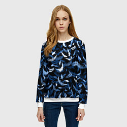 Свитшот женский Drain monsters, цвет: 3D-белый — фото 2