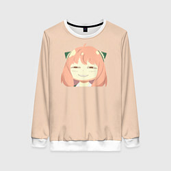 Свитшот женский Аниме Семья шпиона Аня Форджер Anime Spy x Family, цвет: 3D-белый