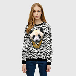 Свитшот женский Panda Look, цвет: 3D-черный — фото 2