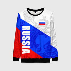 Женский свитшот RUSSIA - SPORTWEAR - ТРИКОЛОР