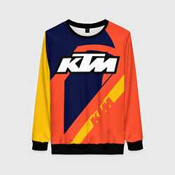 Свитшот женский KTM VINTAGE SPORTWEAR, цвет: 3D-черный