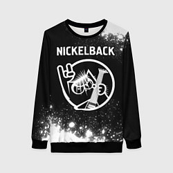 Свитшот женский Nickelback КОТ Брызги, цвет: 3D-черный