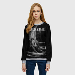 Свитшот женский The Ways of Yore - Burzum, цвет: 3D-меланж — фото 2