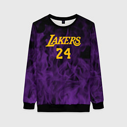 Женский свитшот Lakers 24 фиолетовое пламя