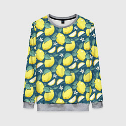 Женский свитшот Cute lemon pattern