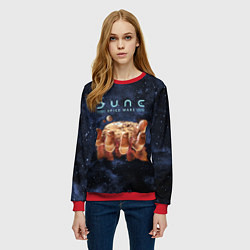 Свитшот женский Dune: Spice Wars рука и песок, цвет: 3D-красный — фото 2