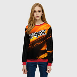 Свитшот женский FOX RACING - ФОКС СИЯНИЕ, цвет: 3D-красный — фото 2