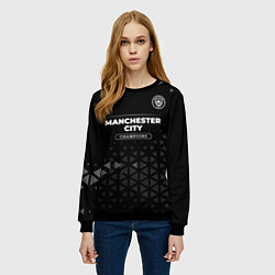 Свитшот женский Manchester City Champions Uniform, цвет: 3D-черный — фото 2