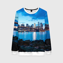 Женский свитшот Закат в мегаполисе