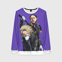 Свитшот женский Ран и Риндо, цвет: 3D-белый