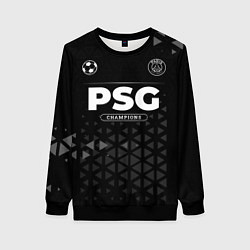 Свитшот женский PSG Champions Uniform, цвет: 3D-черный