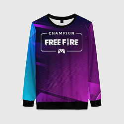 Женский свитшот Free Fire Gaming Champion: рамка с лого и джойстик