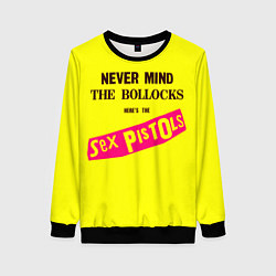 Свитшот женский Never Mind the Bollocks, Heres the Sex Pistols, цвет: 3D-черный
