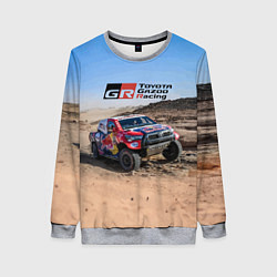 Свитшот женский Toyota Gazoo Racing Rally Desert Competition Ралли, цвет: 3D-меланж