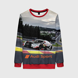 Свитшот женский Audi Sport Racing team Ауди Спорт Гоночная команда, цвет: 3D-красный