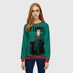 Свитшот женский Лойд Форджер Семья шпиона, цвет: 3D-красный — фото 2