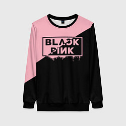 Свитшот женский BLACKPINK BIG LOGO, цвет: 3D-черный