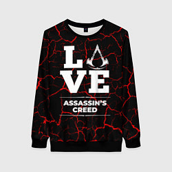 Свитшот женский Assassins Creed Love Классика, цвет: 3D-черный