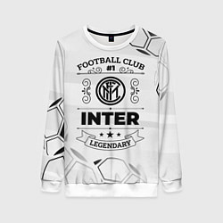 Свитшот женский Inter Football Club Number 1 Legendary, цвет: 3D-белый