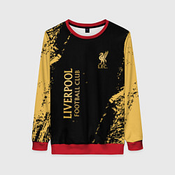 Свитшот женский Liverpool гранж, цвет: 3D-красный