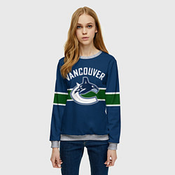 Свитшот женский Ванкувер Кэнакс Форма, цвет: 3D-меланж — фото 2