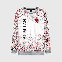Свитшот женский Ac milan logo, цвет: 3D-меланж