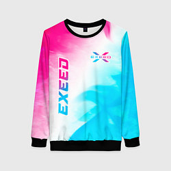 Свитшот женский Exeed Neon Gradient, цвет: 3D-черный